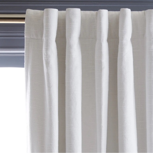NWT QUINCE Set Of 2 48x84 Cotton Slub Room Darkening Curtains 4382 - Picture 3 of 7